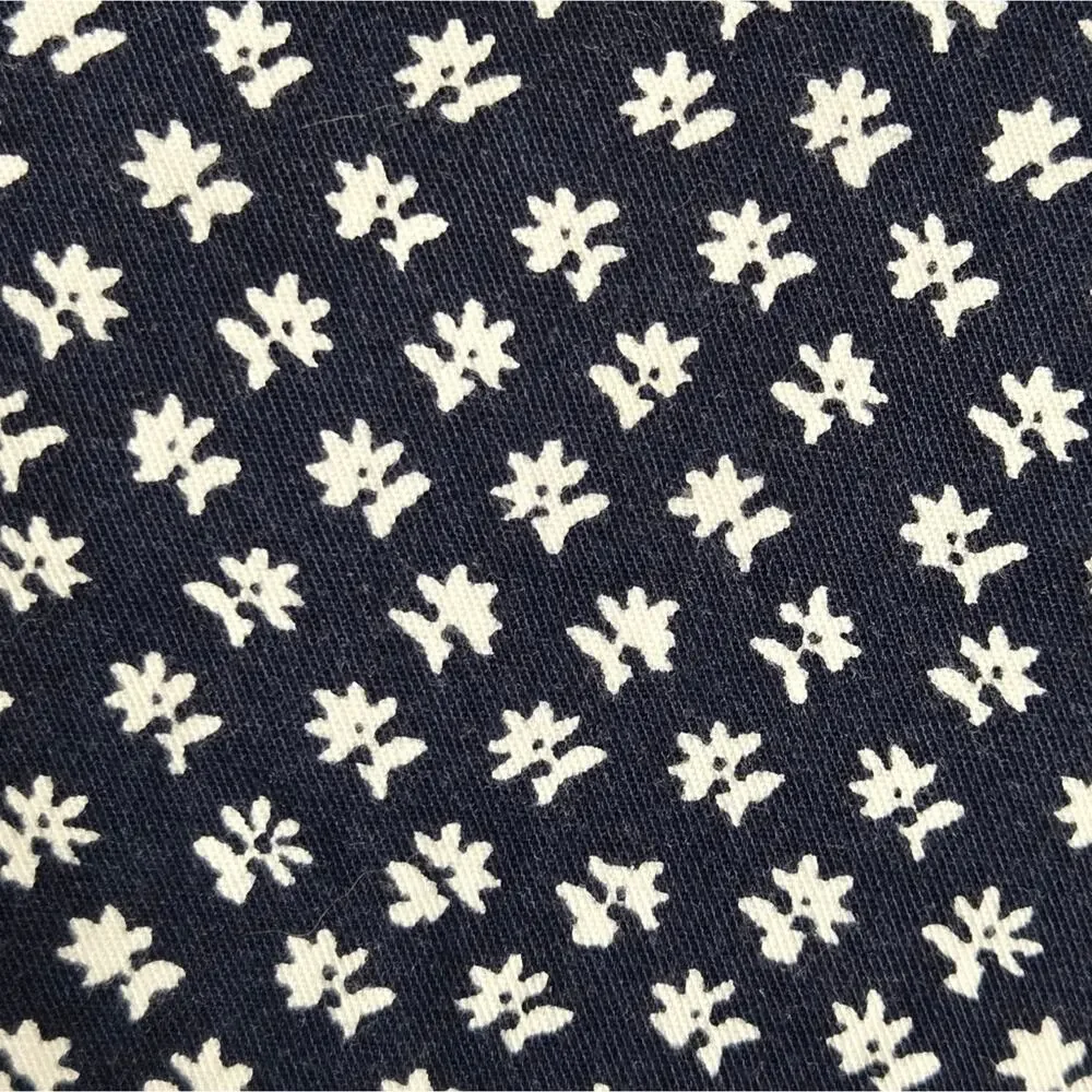 LOFT Womens 6in Short Navy Blue and White Floral Shorts Size 16